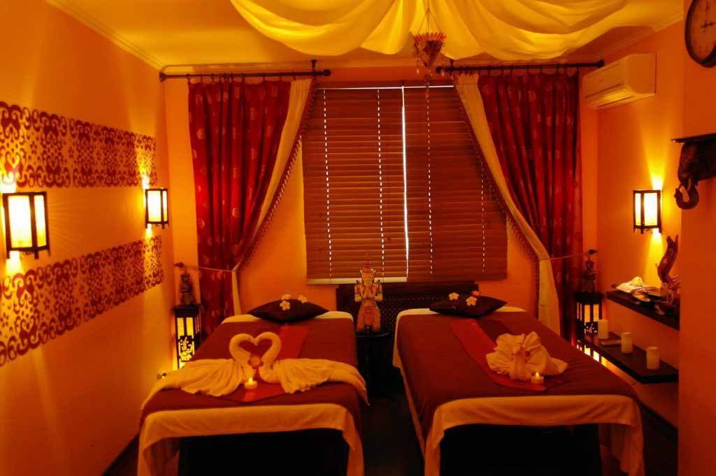 Massage room interior